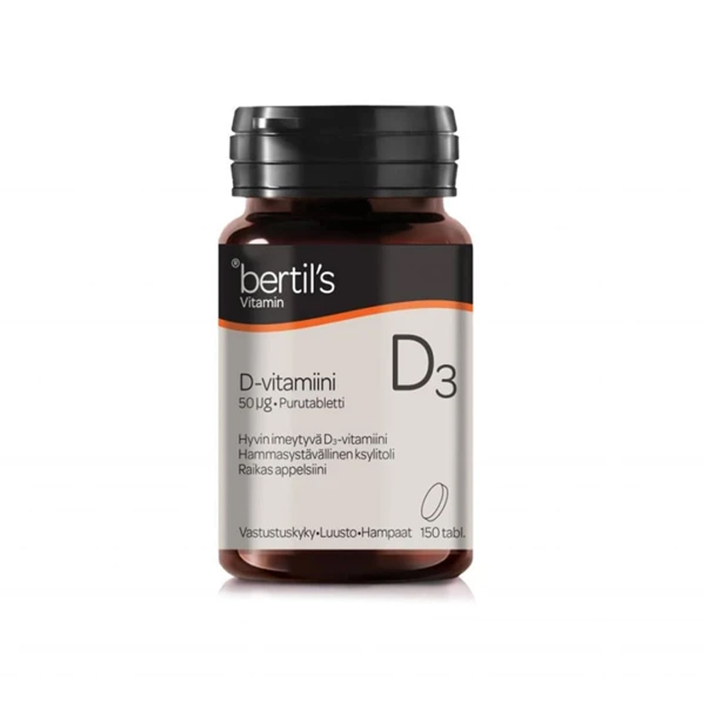 Bertils Vitamin D-vitamiini 50 mikrog
